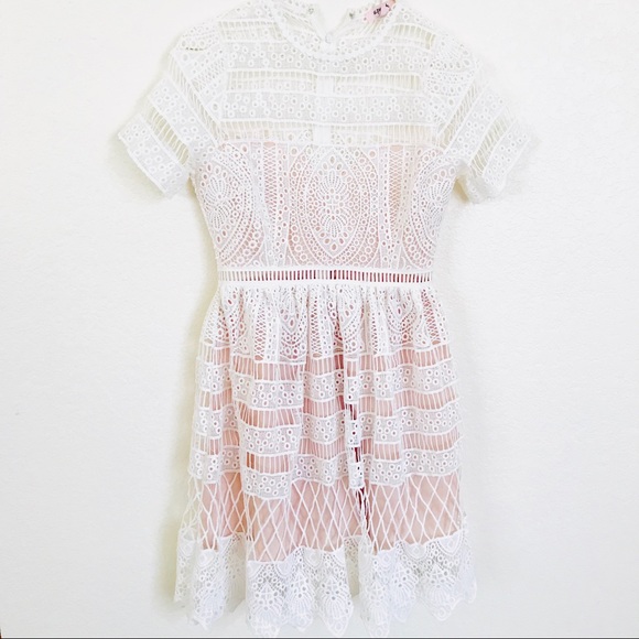 Red Dress Boutique Dresses & Skirts - A. Peach red dress boutique size small white EUC